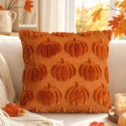 💖Hot 30% OFF🎃 2-Pack 3D Jacquard Pumpkin Pillow Covers