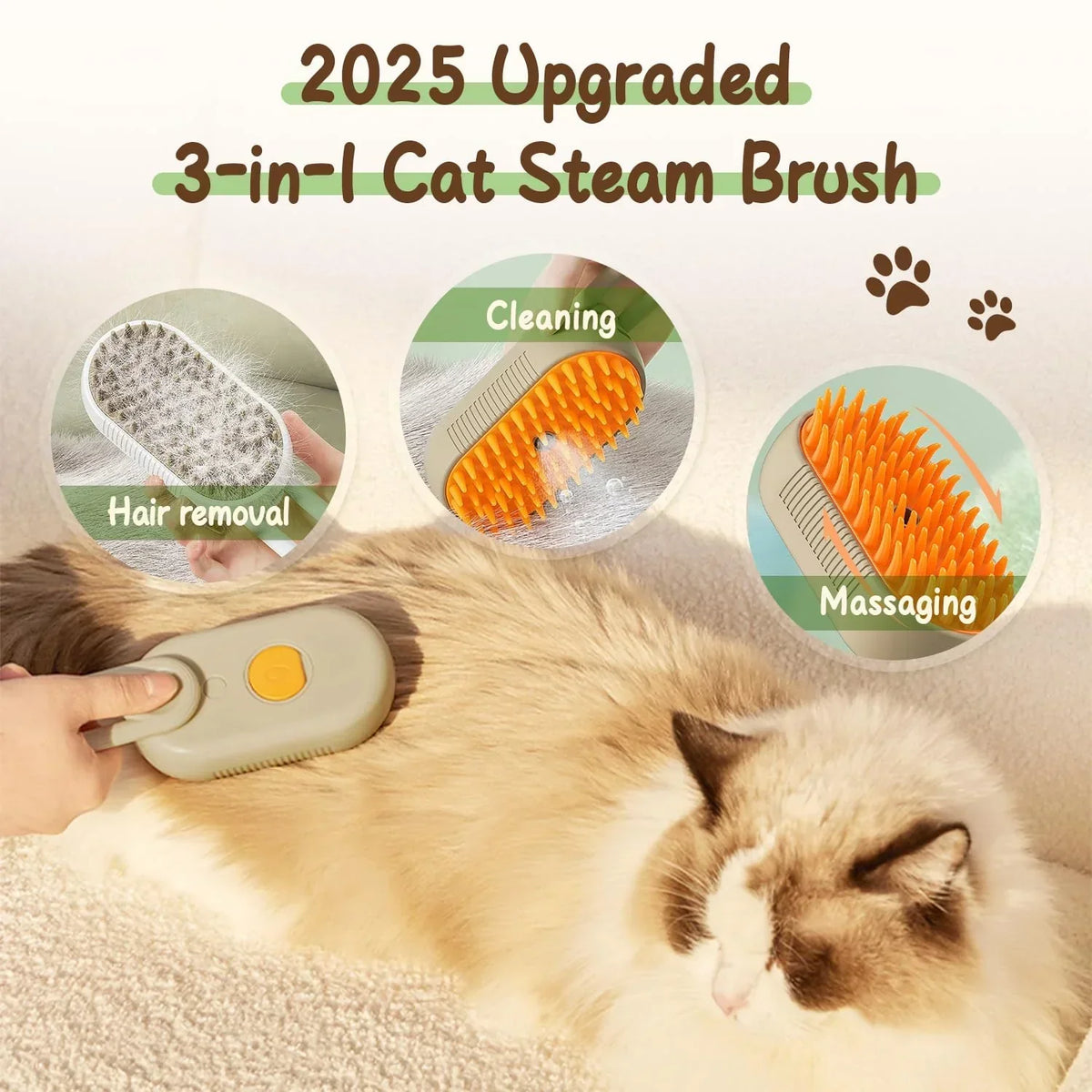 🎁Pet Grooming Brush With Spray by My Store